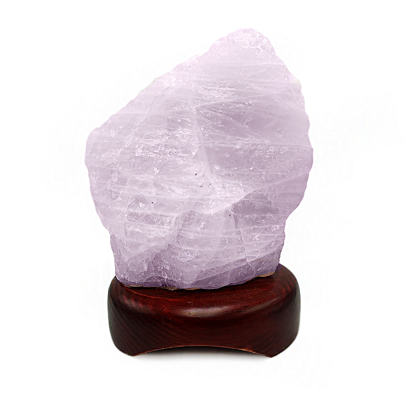 Χειροποίητο φωτιστικό ακατέργαστος Ροζ Χαλαζίας – Ο λίθος της αγάπης - Image 2