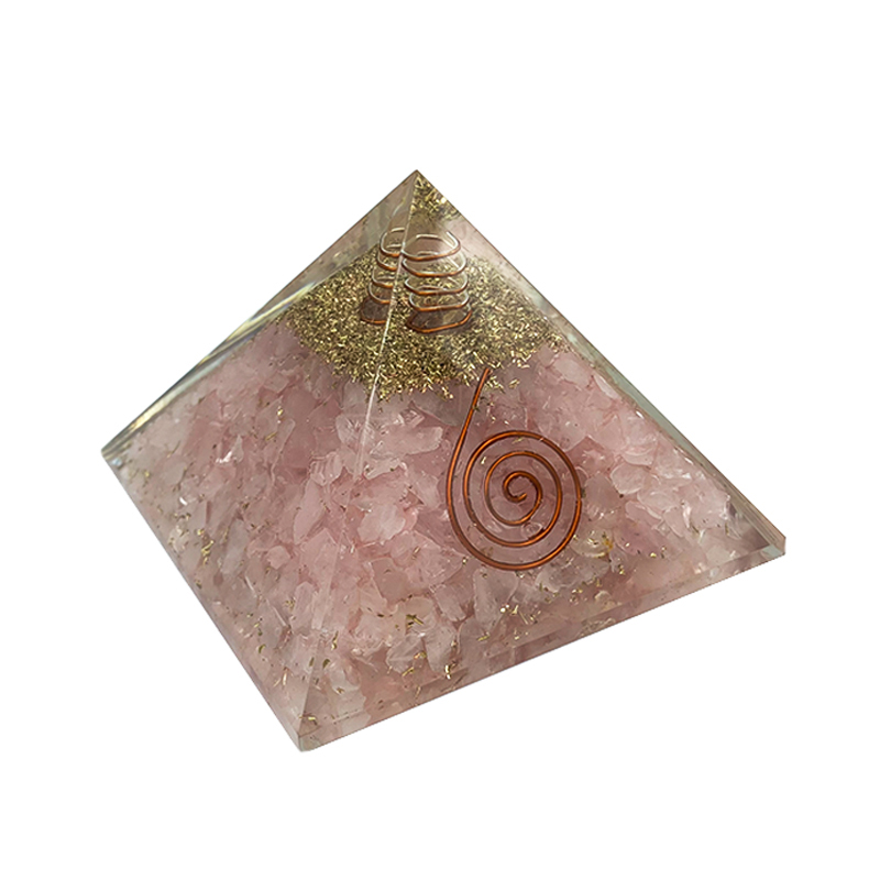 Πυραμίδα Οργονίτη (Orgonite) Ροζ Χαλαζίας – Ο λίθος της αγάπης - Image 3