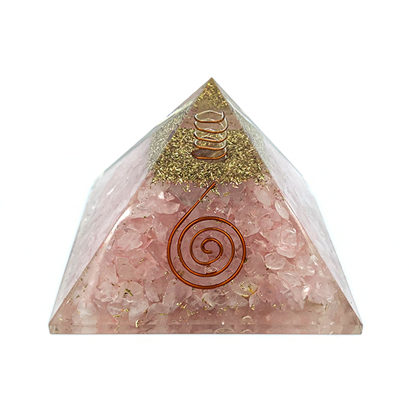Πυραμίδα Οργονίτη (Orgonite) Ροζ Χαλαζίας – Ο λίθος της αγάπης - Image 2