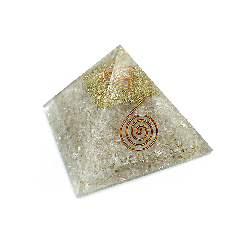 Πυραμίδα Οργονίτη (Orgonite) Λευκός Χαλαζίας – Ο βασιλιάς των λίθων - Image 3