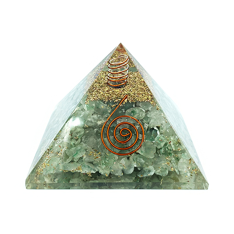 Πυραμίδα Οργονίτη (Orgonite) Πράσινη Αβεντουρίνη – Ο λίθος της τύχης - Image 4