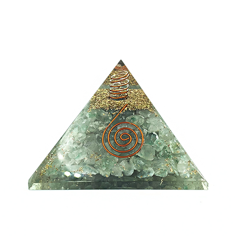 Πυραμίδα Οργονίτη (Orgonite) Πράσινη Αβεντουρίνη – Ο λίθος της τύχης - Image 2
