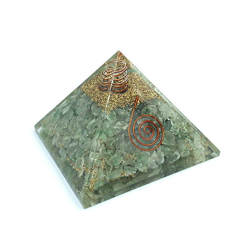 Πυραμίδα Οργονίτη (Orgonite) Πράσινη Αβεντουρίνη – Ο λίθος της τύχης - Image 3