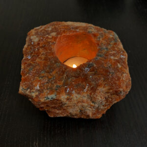 Βάση ρεσώ Πορτοκαλί Ασβεστίτης – Ο λίθος του Φωτός και της Κάθαρσης