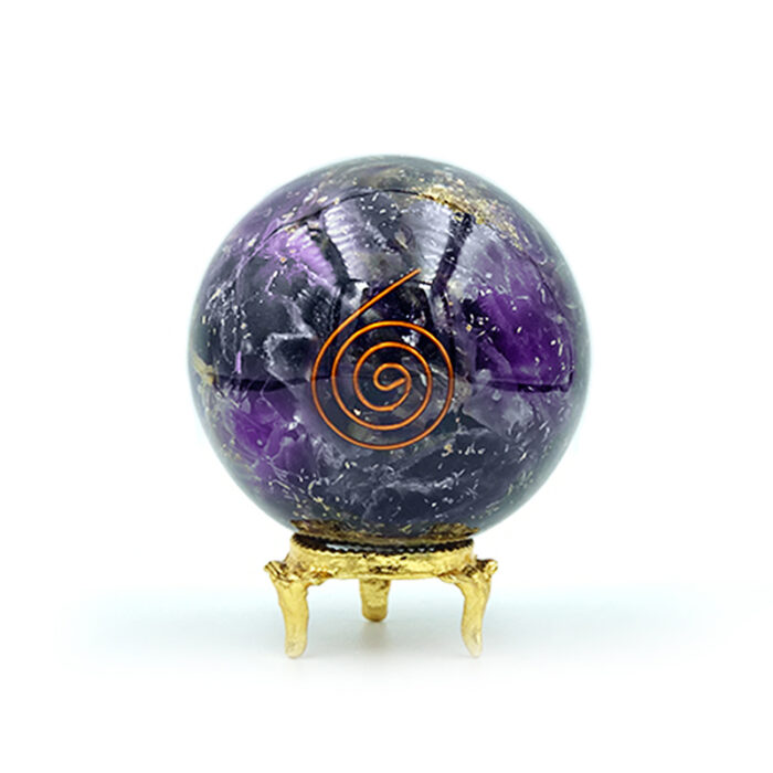 Σφαίρα Οργονίτη (Orgonite) Αμέθυστος – Ο λίθος της ηρεμίας και της πίστης