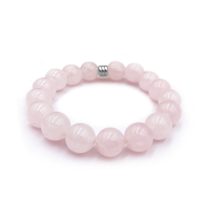 Βραχιόλι Ροζ Χαλαζίας 10mm - Ο λίθος της αγάπης
