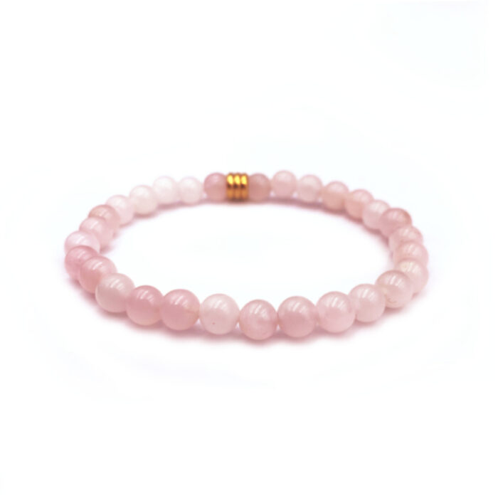 Βραχιόλι Ροζ Χαλαζίας 6mm - Ο λίθος της αγάπης