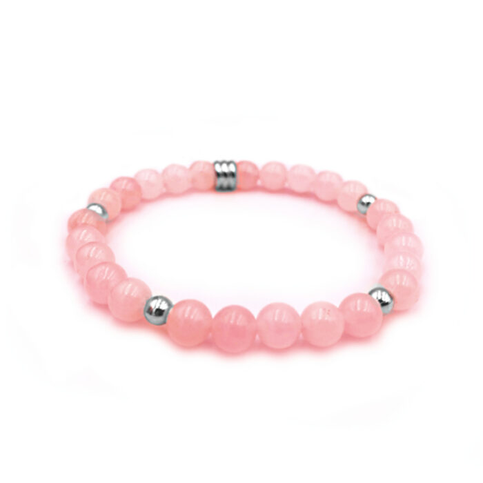Βραχιόλι Ροζ Χαλαζίας  6mm - Ο λίθος της αγάπης