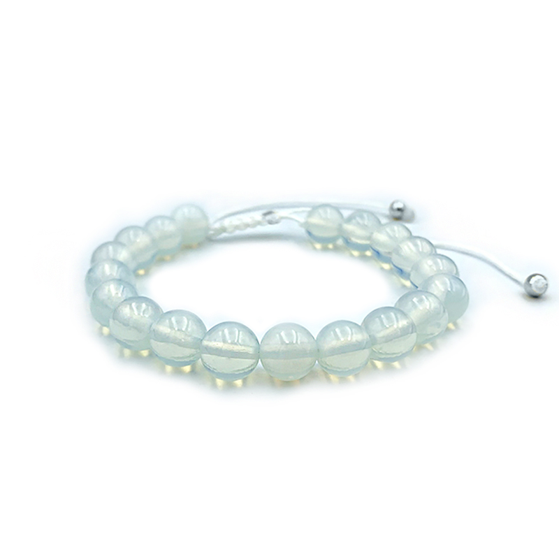 Βραχιόλι macrame με Φεγγαρόπετρα 8mm – Ο λίθος της διαίσθησης