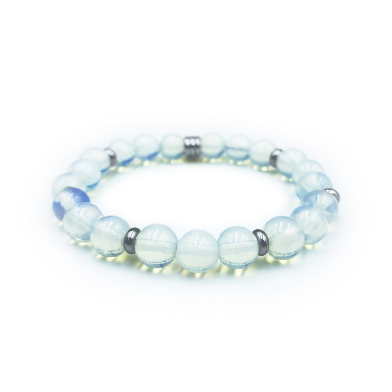 Βραχιόλι με Φεγγαρόπετρα 8mm – Ο λίθος της διαίσθησης