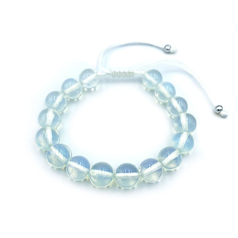 Βραχιόλι macrame με Φεγγαρόπετρα 10mm – Ο λίθος της διαίσθησης - Image 2