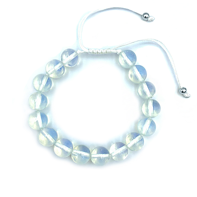 Βραχιόλι macrame με Φεγγαρόπετρα 10mm – Ο λίθος της διαίσθησης - Image 3