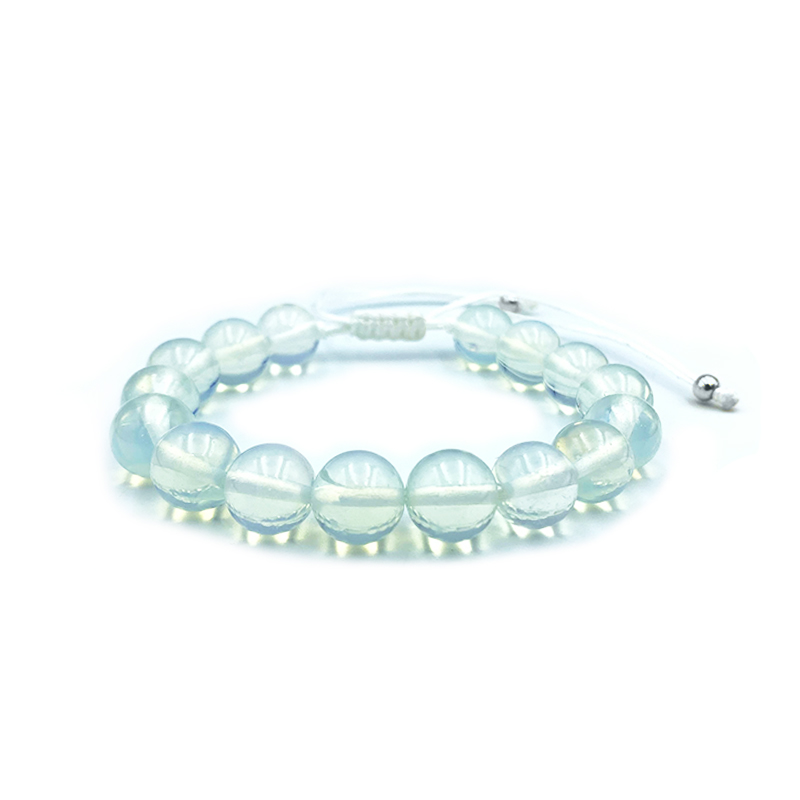 Βραχιόλι macrame με Φεγγαρόπετρα 10mm – Ο λίθος της διαίσθησης