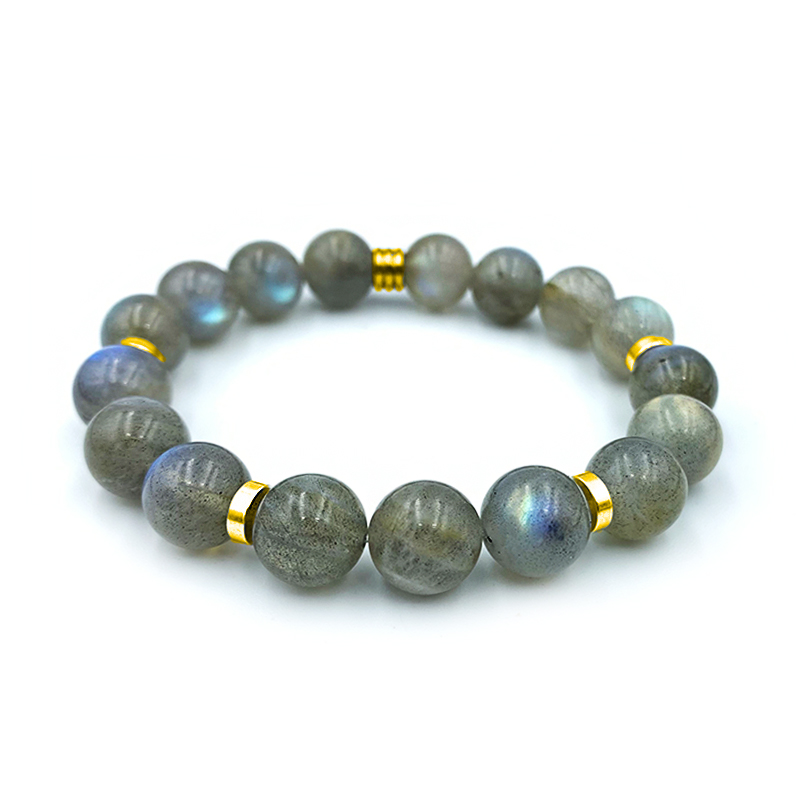 Βραχιόλι Λαμπραδορίτης 10mm – Ο λίθος της πνευματικότητας - Image 2