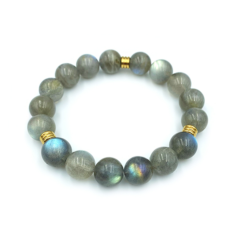 Βραχιόλι Λαμπραδορίτης 10mm – Ο λίθος της πνευματικότητας - Image 2