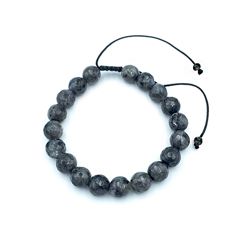 Βραχιόλι Macrame Λαμπραδορίτης 8mm – Ο λίθος της πνευματικότητας - Image 2