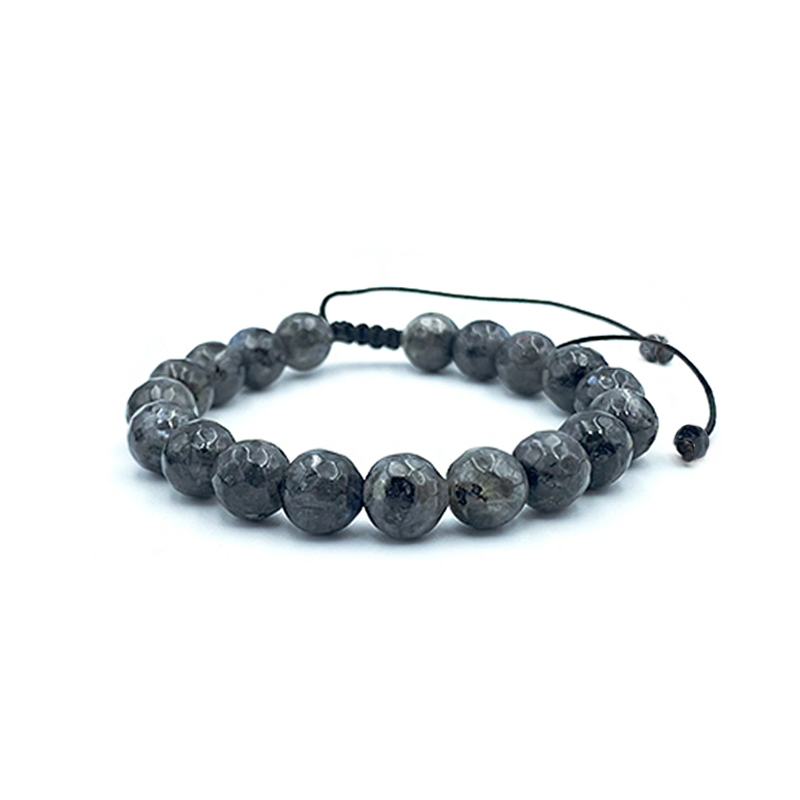 Βραχιόλι Macrame Λαμπραδορίτης 8mm – Ο λίθος της πνευματικότητας