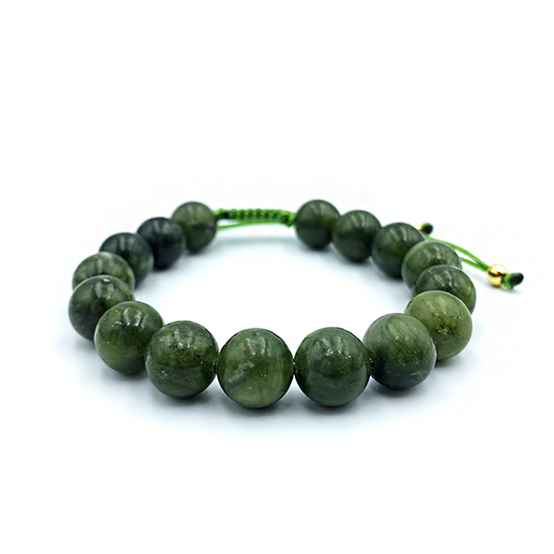 Βραχιόλι Macrame Πράσινος Ιαδεΐτης (Πράσινος Ιάδης) 10mm – Ο λίθος της ισορροπίας