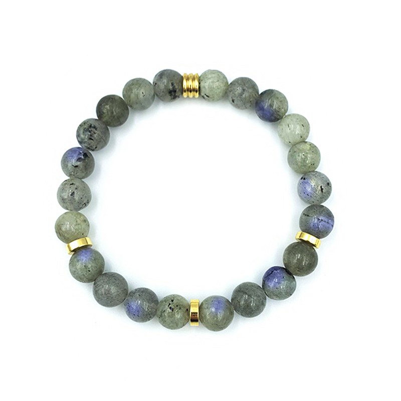 Βραχιόλι Λαμπραδορίτης 8mm – Ο λίθος της πνευματικότητας - Image 3