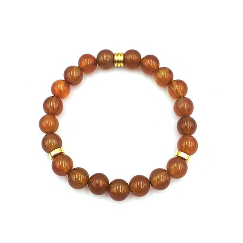 Βραχιόλι με Καρνεόλη 8mm – Ο λίθος του πάθους - Image 2