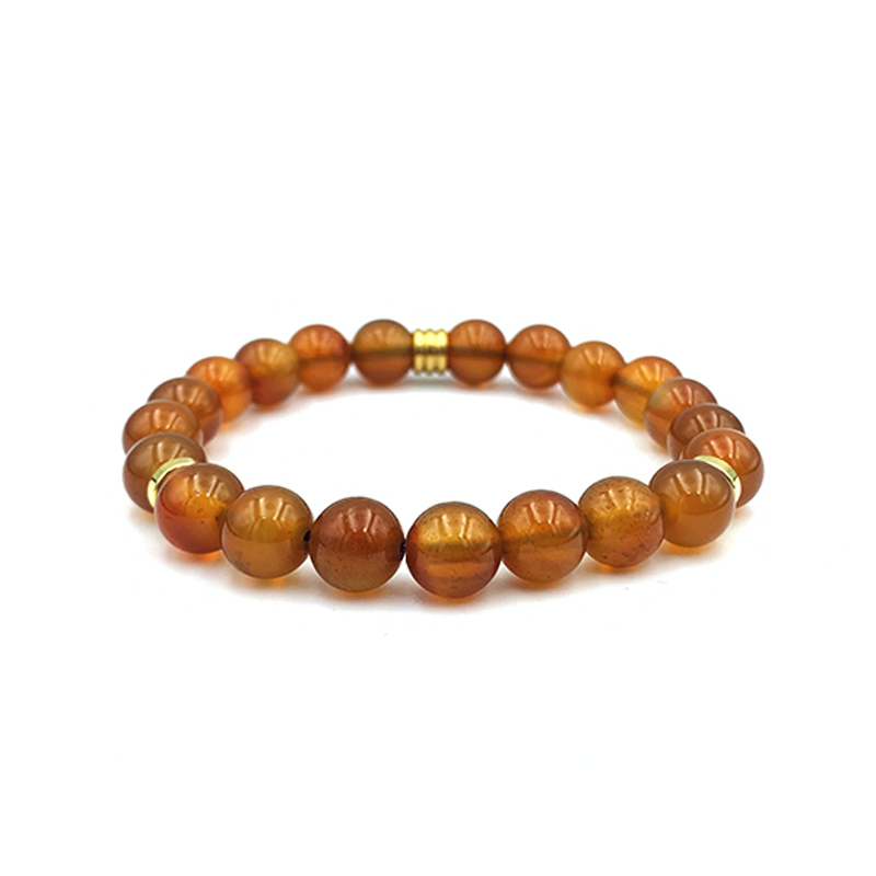 Βραχιόλι με Καρνεόλη 8mm – Ο λίθος του πάθους