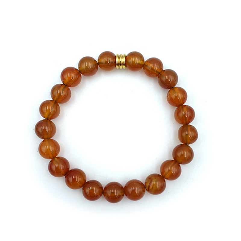 Βραχιόλι με Καρνεόλη 8mm – Ο λίθος του πάθους - Image 3