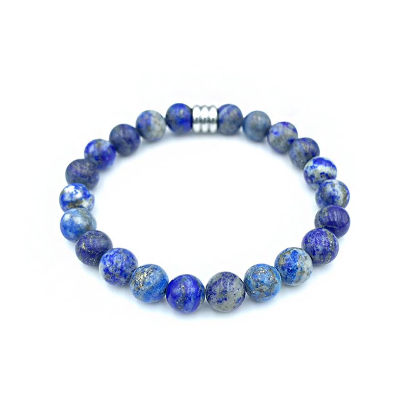 Bραχιόλι Λάπις Λάζουλι 8mm – Ο λίθος της αυτοπεποίθησης - Image 2