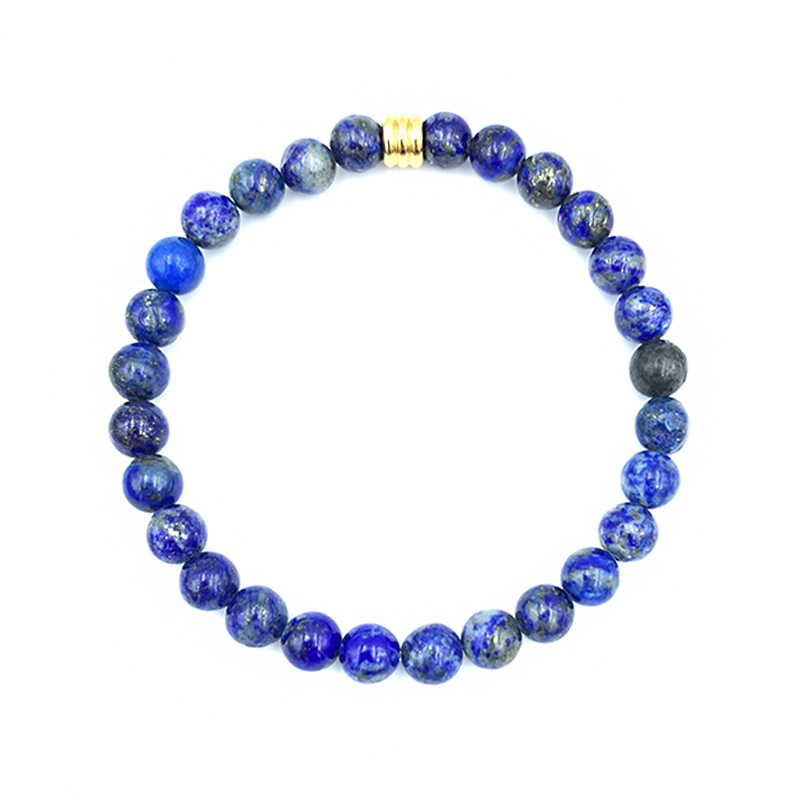 Βραχιόλι Λάπις Λάζουλι 6mm - Ο λίθος της αυτοπεποίθησης - Image 2