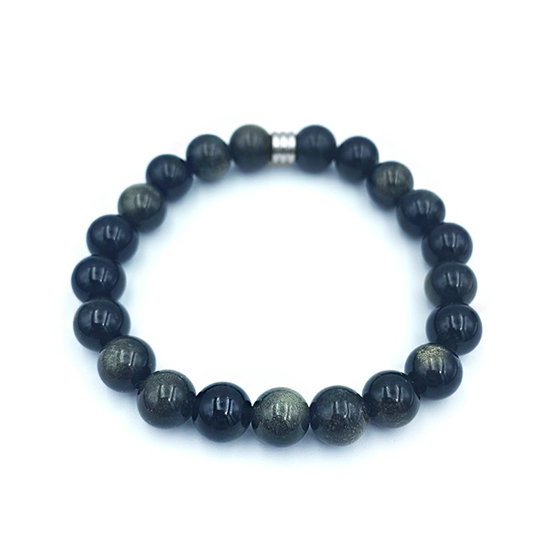 Βραχιόλι Οψιδιανός 8mm – Ο λίθος της αλήθειας - Image 2