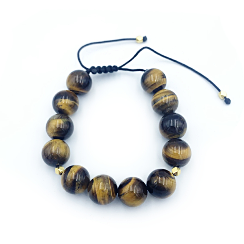 Βραχιόλι Macrame Μάτι της Τίγρης 12mm – Ο λίθος κατά της αρνητικότητας