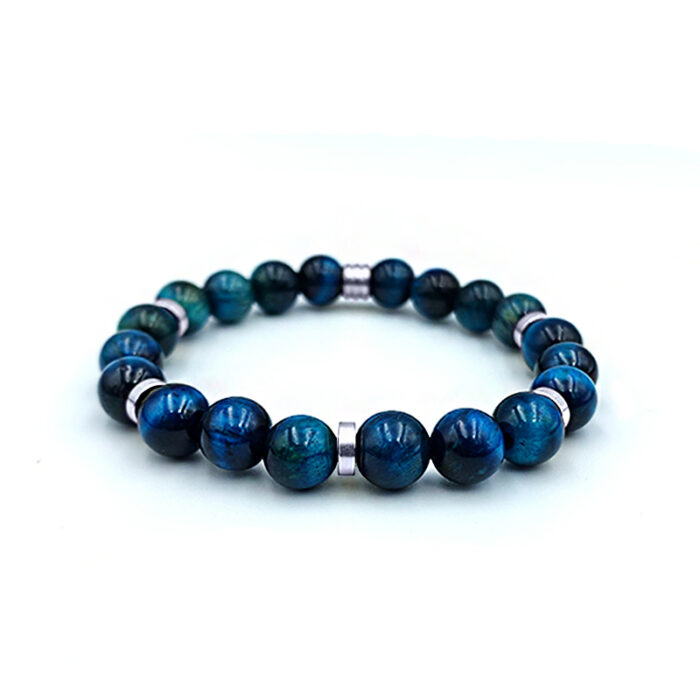 Βραχιόλι μπλε Μάτι της Τίγρης 8mm – Ο λίθος κατά της τοξικότητας