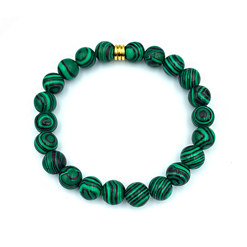 Βραχιόλι Μαλαχίτης 8mm – Ο λίθος του μετασχηματισμού - Image 2