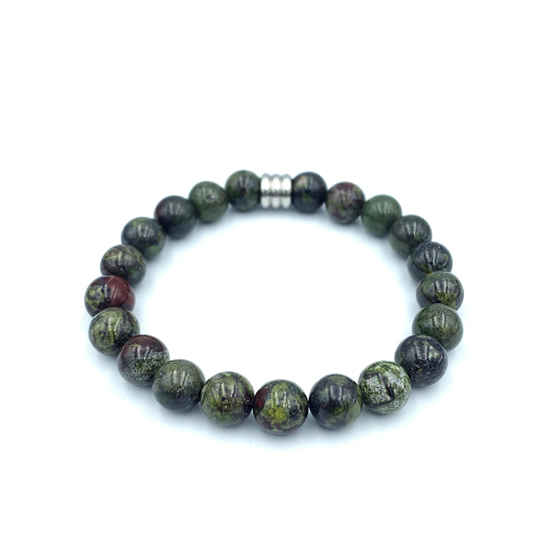 Βραχιόλι με Αιματόπετρα (Bloodstone) 8mm – Ο λίθος του θάρρους - Image 2