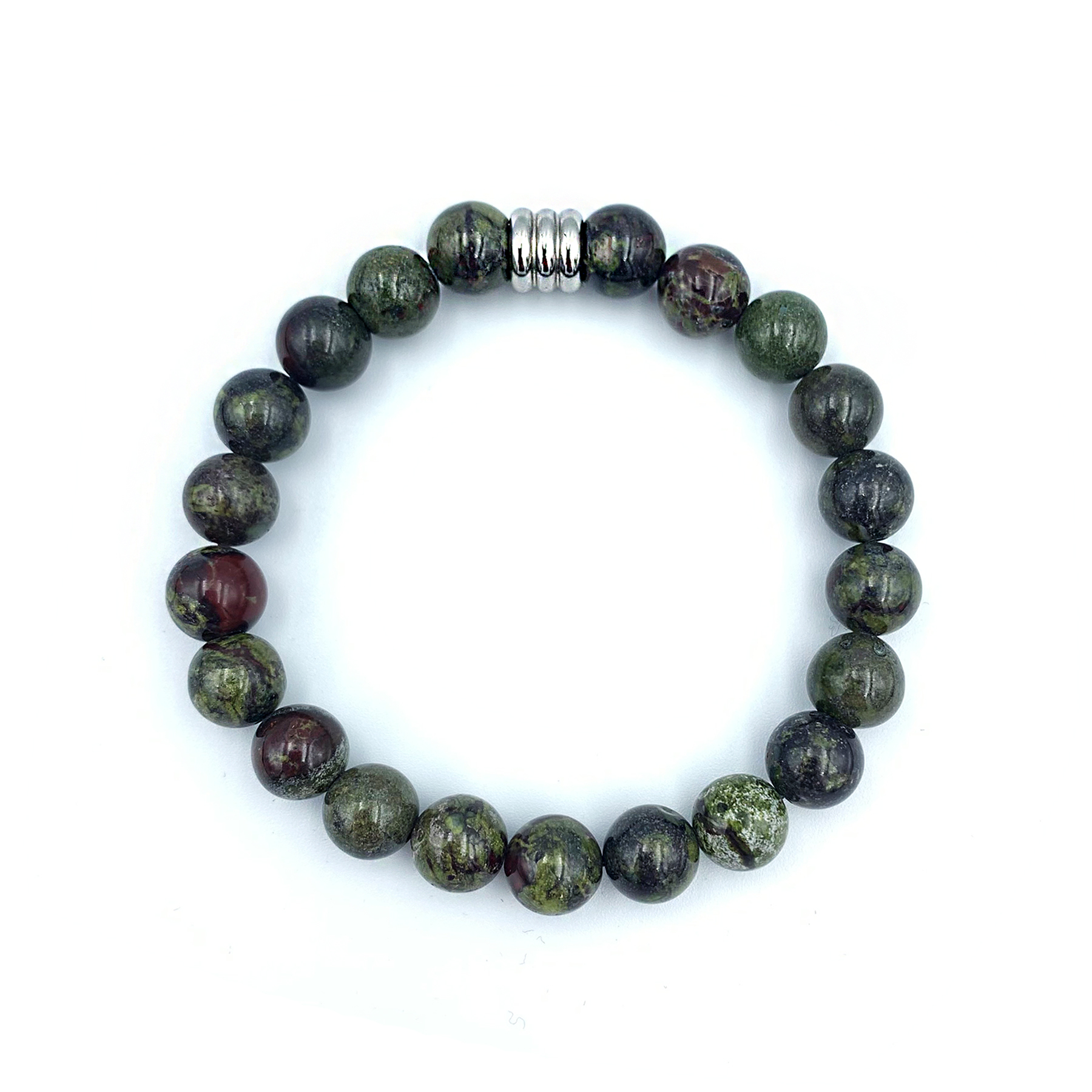 Βραχιόλι με Αιματόπετρα (Bloodstone) 8mm – Ο λίθος του θάρρους - Image 3