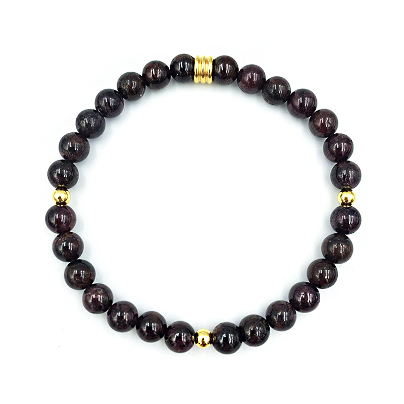 Βραχιόλι Γρανάτης 6mm – Ο λίθος της αποφασιστικότητας - Image 3