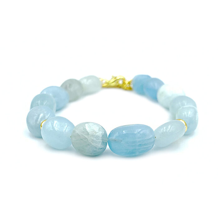 Χειροποίητο Βραχιόλι με Ακουαμαρίνα (Aquamarine) – Ο λίθος της αφοσίωσης και της ανιδιοτελούς αγάπης
