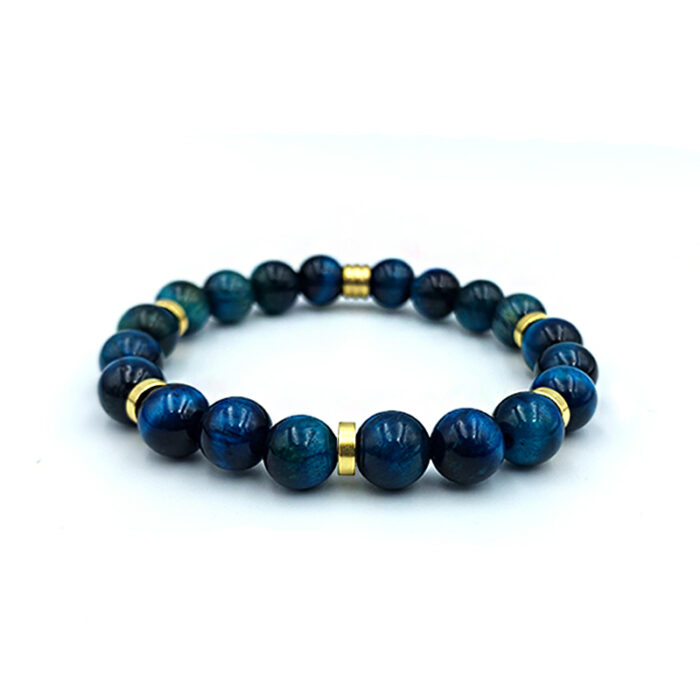 Βραχιόλι μπλε Μάτι της Τίγρης 8mm – Ο λίθος κατά της τοξικότητας