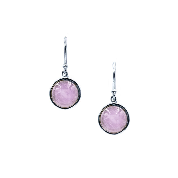 Χειροποίητα Ασημένια Σκουλαρίκια Ροζ Χαλαζίας – Ο λίθος της αγάπης