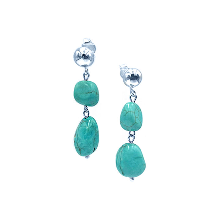 Χειροποίητα σκουλαρίκια Χαολίτης από ασήμι 925° – Ο μεταφυσικός λίθος