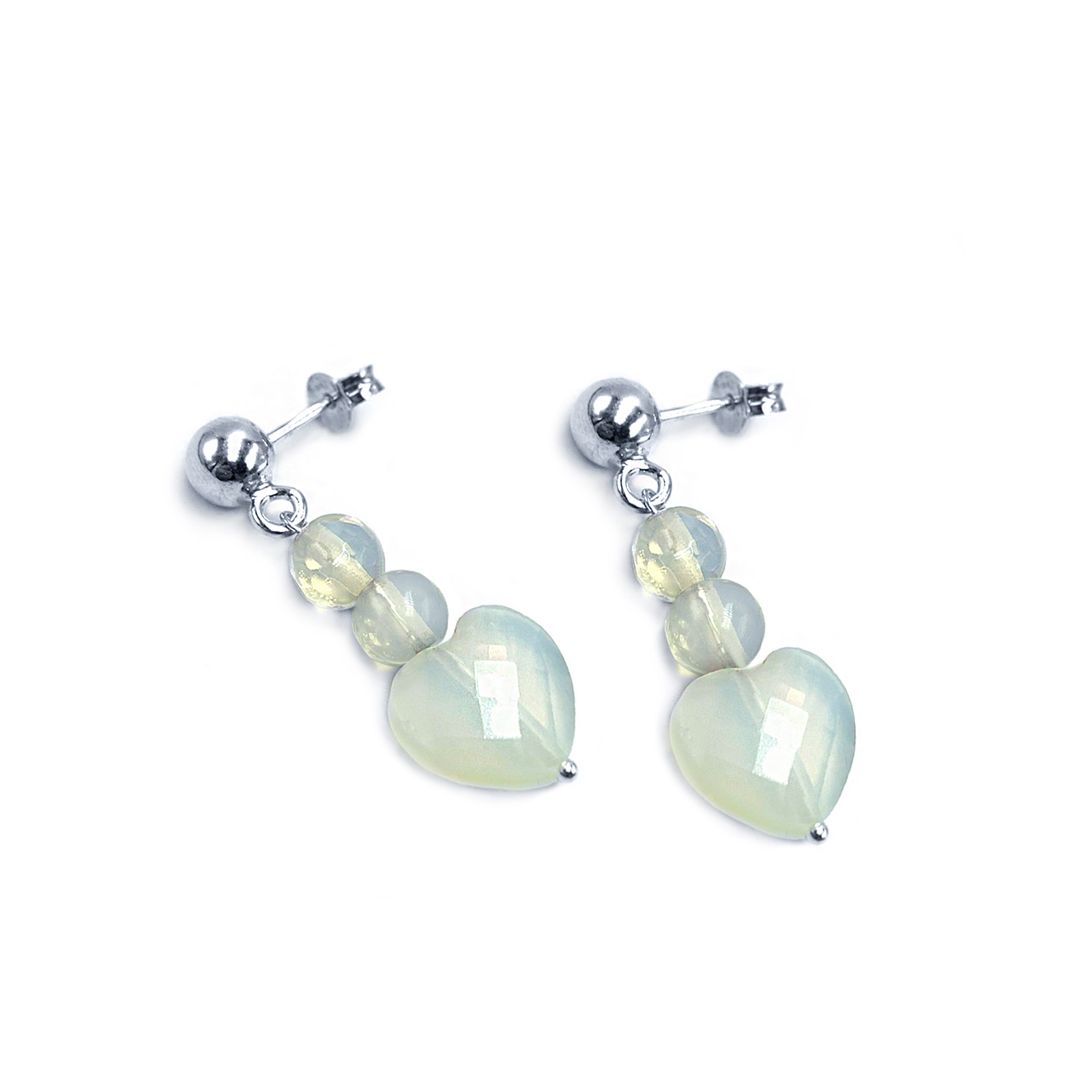 Χειροποίητα ασημένια σκουλαρίκια με Φεγγαρόπετρα (Moonstone) – Ο λίθος της διαίσθησης - Image 2