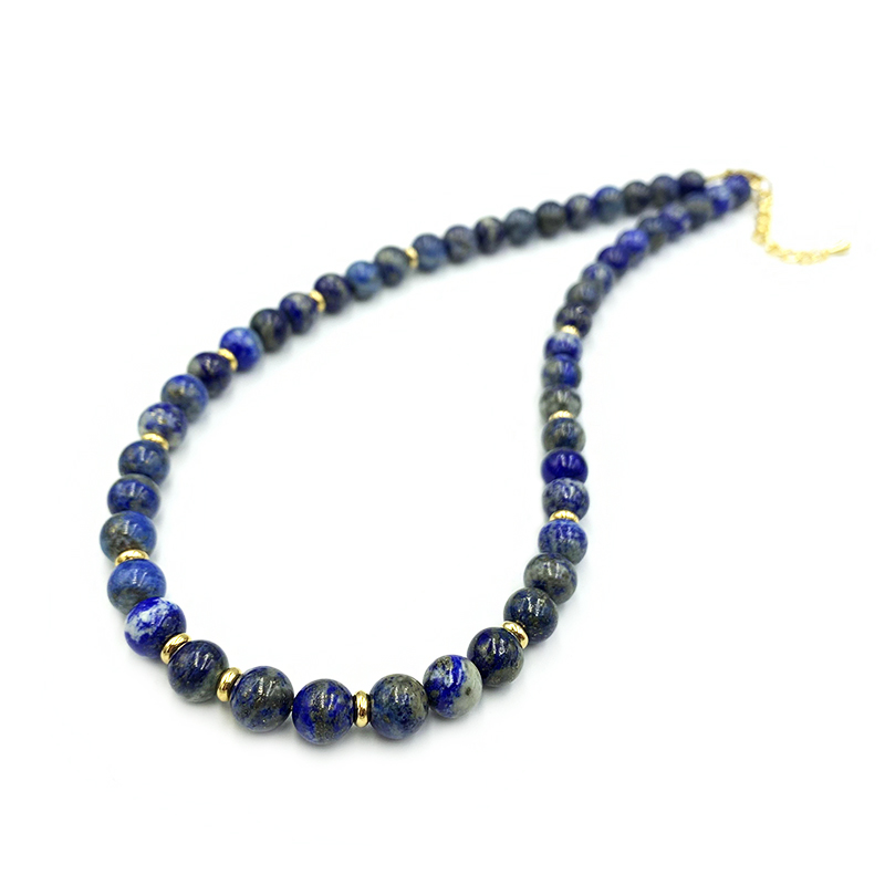 Χειροποίητο κολιέ Λάπις Λάζουλι – Ο λίθος της αυτοπεποίθησης - Image 2