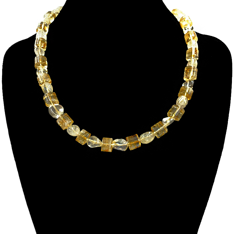 Χειροποίητο κολιέ Κιτρίνης – Ο λίθος του πλούτου και της ευημερίας