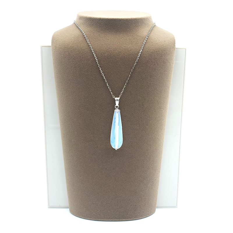 Μενταγιόν με Φεγγαρόπετρα (Moonstone) και ασήμι 925° - Image 2