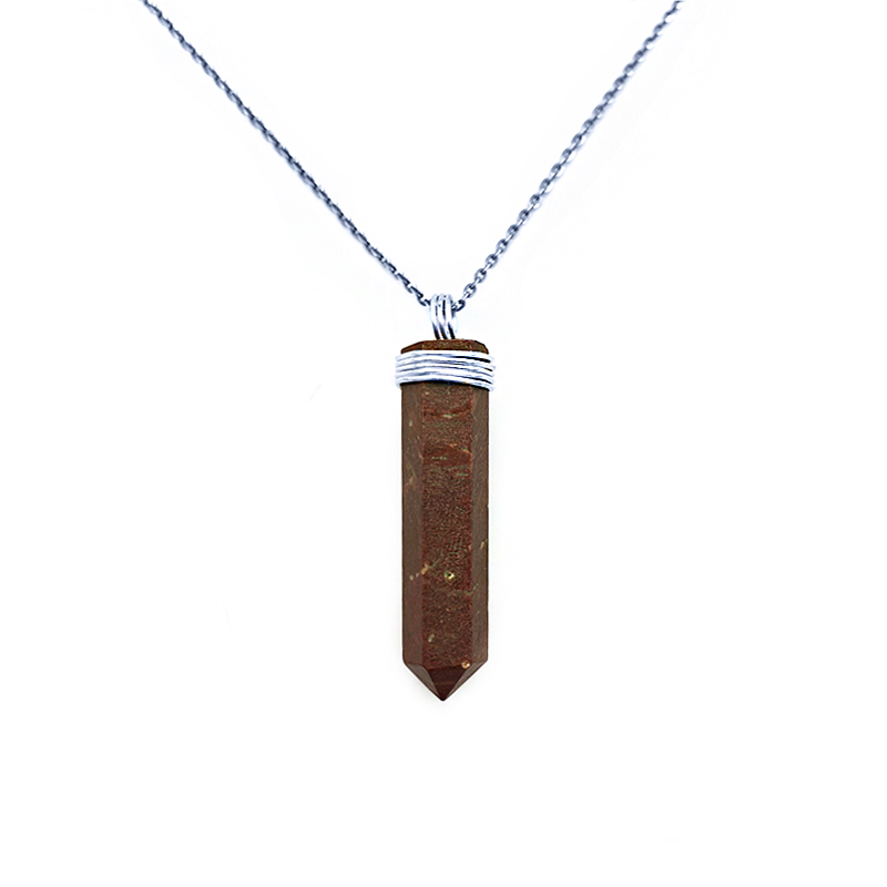 Χειροποίητο ασημένιο φυλαχτό Κόκκινος Ίασπις – Ο λίθος της ενέργειας - Image 2