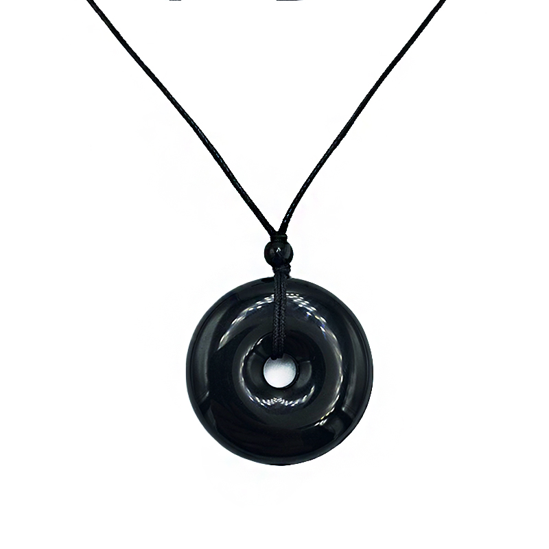 Φυλαχτό στρογγυλο Οψιδιανός – Ο λίθος της αλήθειας