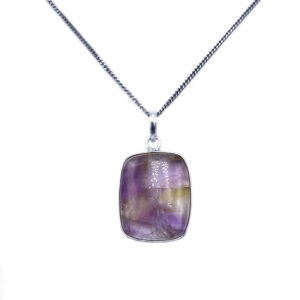 Χειροποίητο ασημένιο μενταγιόν Αμετρίνης – Ο λίθος της ηρεμίας και της αφθονίας