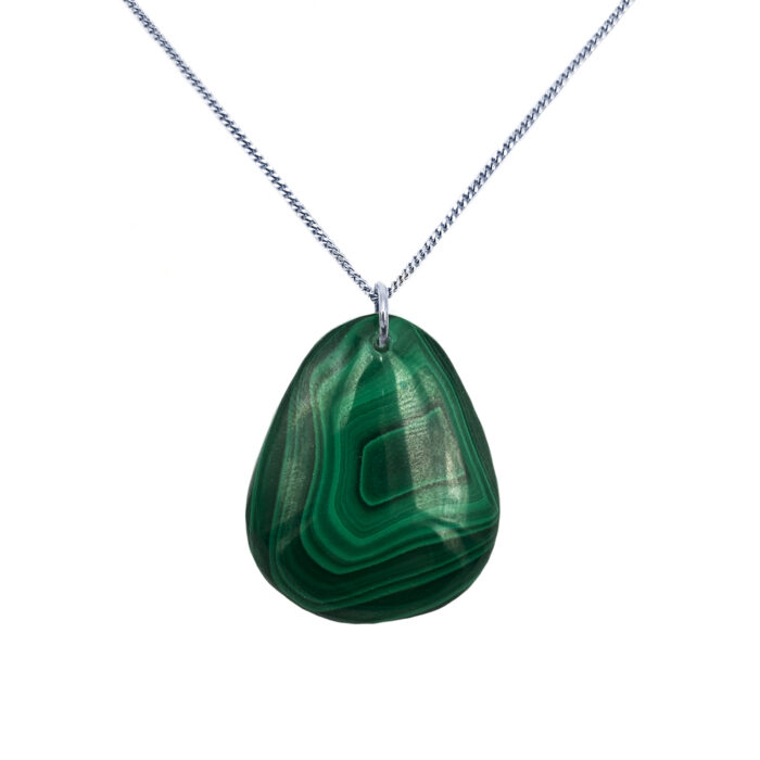 Χειροποίητο μενταγιόν Μαλαχίτης – Ο λίθος του μετασχηματισμού - 0-4556-H