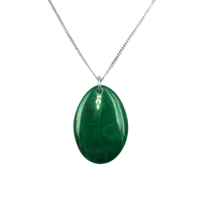 Χειροποίητο μενταγιόν Μαλαχίτης – Ο λίθος του μετασχηματισμού - 0-4556-N