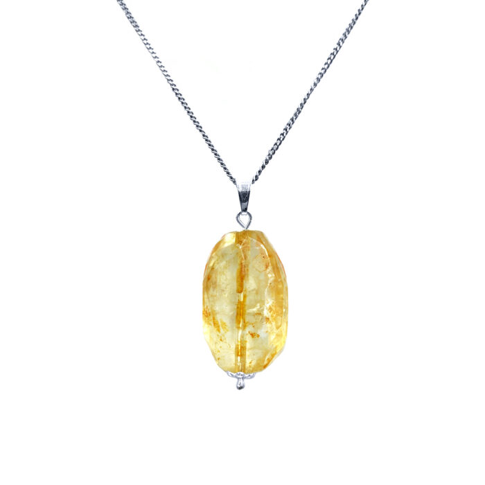 Χειροποίητο μενταγιόν Κιτρίνης (Citrine) – Ο λίθος του πλούτου και της ευημερίας