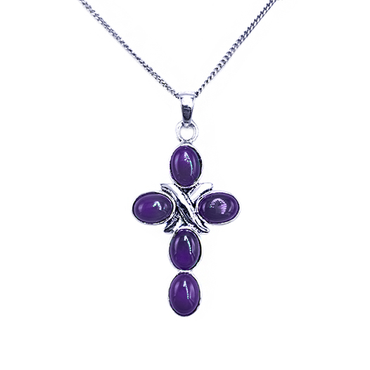 Χειροποίητος ασημένιος σταυρός Αμέθυστος – Ο λίθος της ηρεμίας και της πίστης